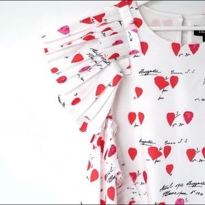 Fab’rik Hearts Ruffle Blouse